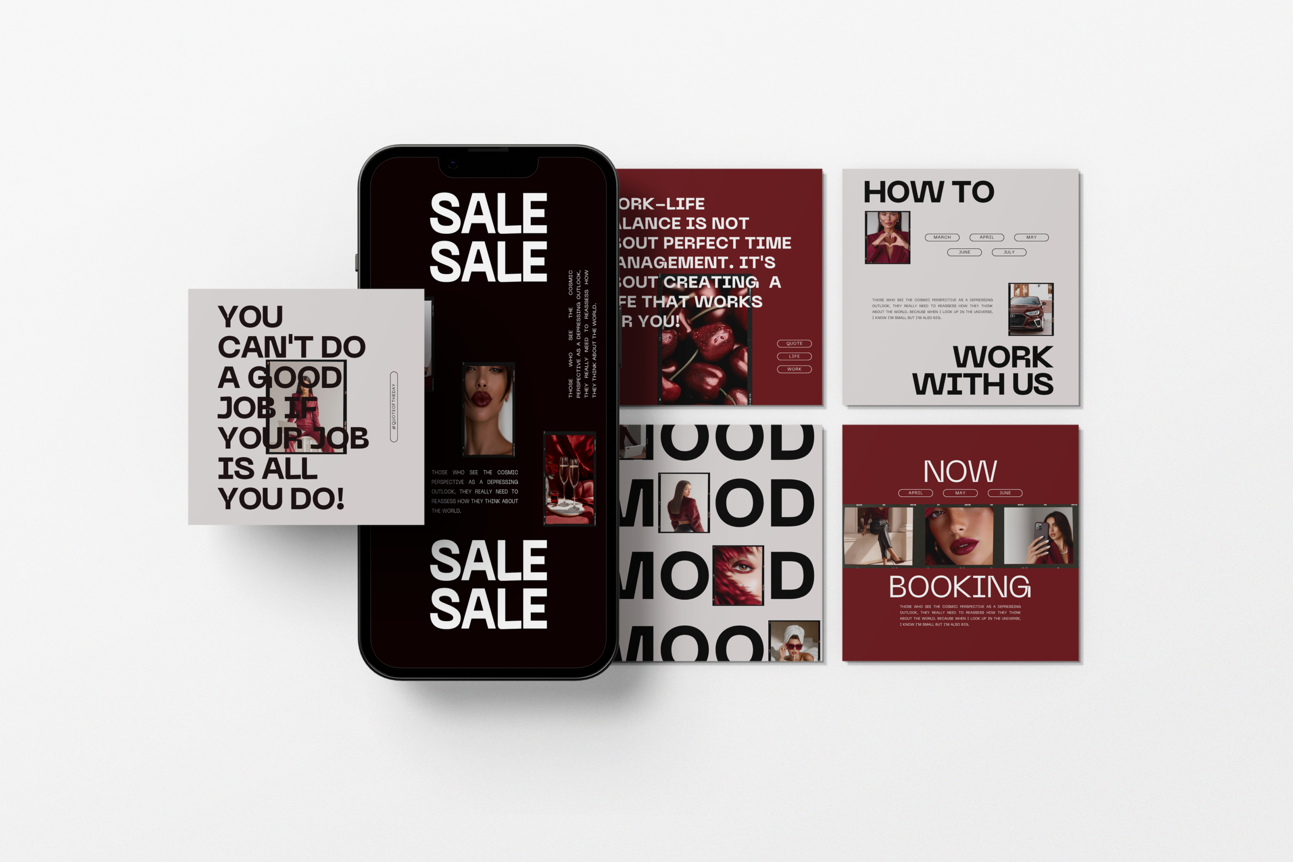 Merlot Mason Social Template Bundle